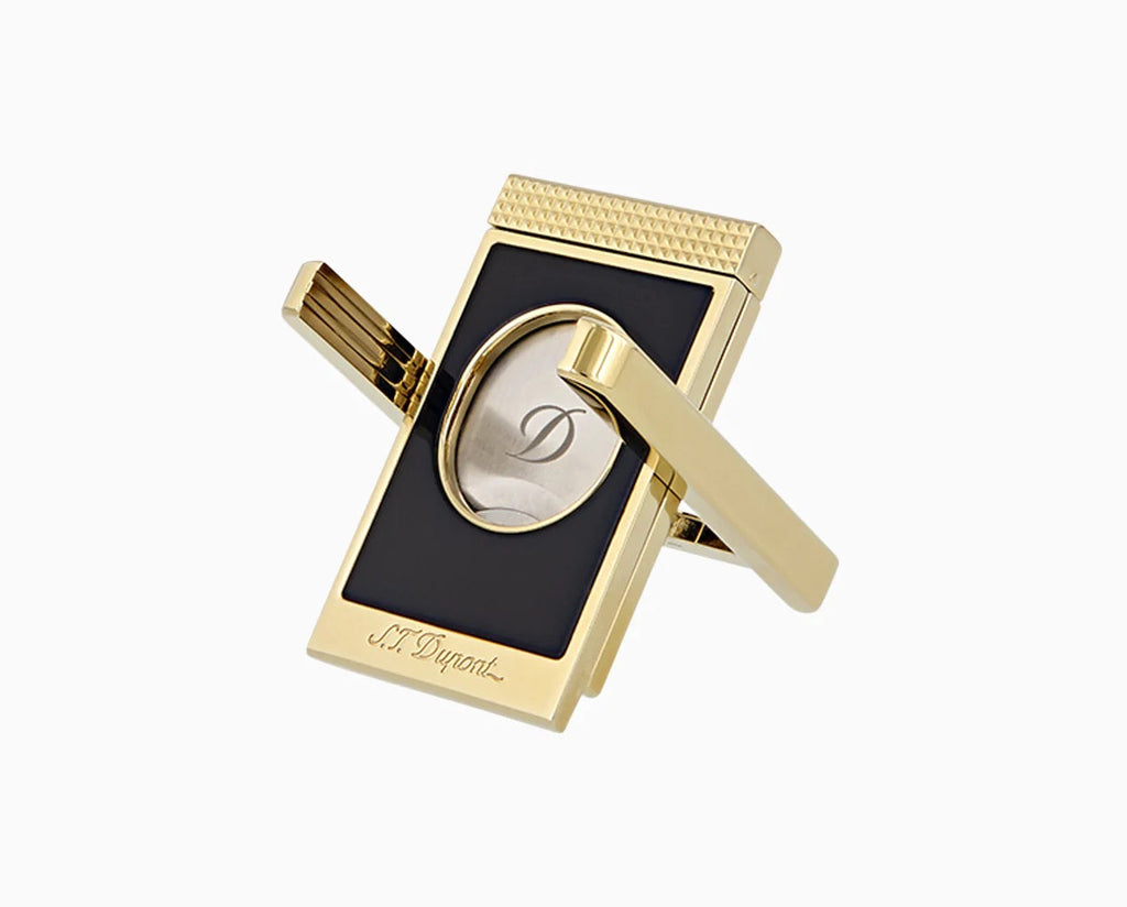 S.T. Dupont Cigar Cutter Stand - Black & Gold Smoking Accessories S.T. Dupont   