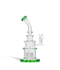 Water Pipe with Honey Comb Perc - 10 Inch Cannabis Accessories Lighter USA Green  