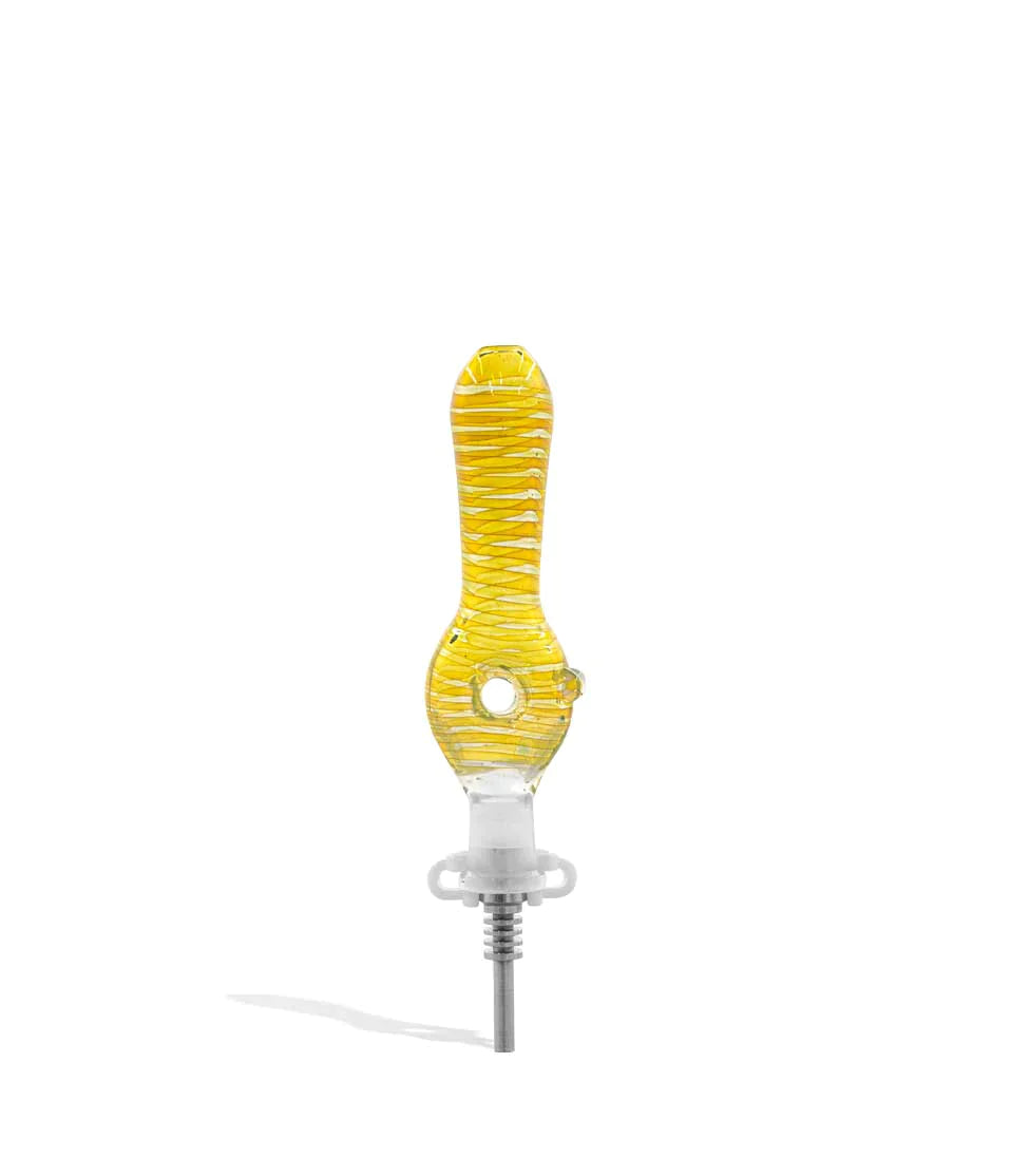 Donut Shaped Glass Nectar Collector - Titanium Tip Cannabis Accessories Lighter USA   