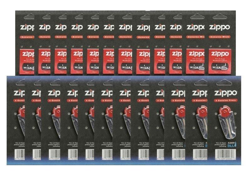 Zippo Genuine Flints & Wicks Variety Packs Zippo Zippo 12 Pack  