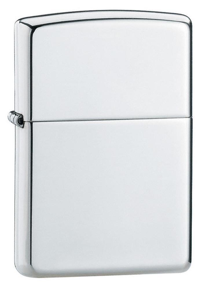 Zippo Lighter - Sterling Silver High Polish Zippo Zippo   