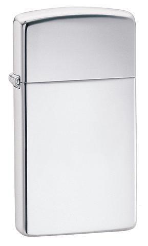 Zippo Lighter - Slim Armor High Polish Chrome Zippo Zippo   