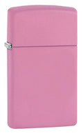 Zippo Lighter - Pink Matte Slim Zippo Zippo   