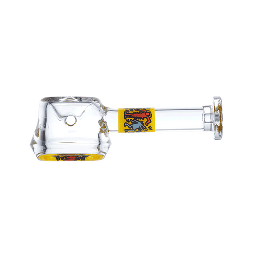 K.Haring - Spoon Pipe Cannabis Accessories K. Haring Yellow  