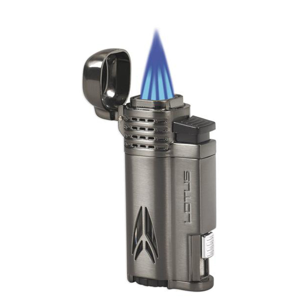 Lotus Lighter Defiant L65 Quad Jet Lighter w/ Cigar Punch Lighter Lotus   