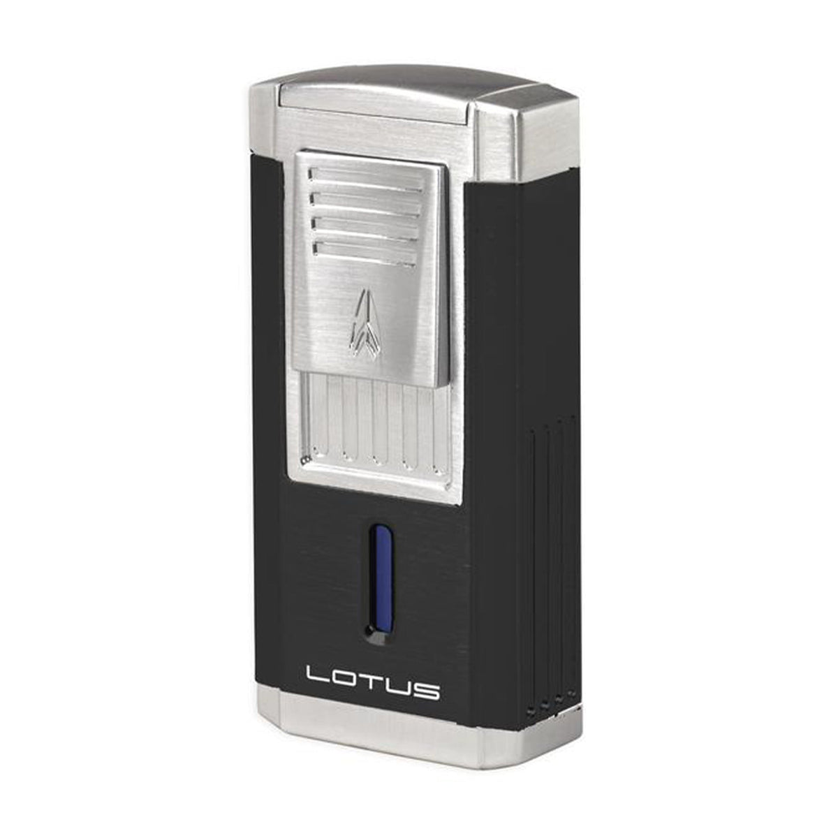 Lotus Lighter Duke L60 Tiple Flame Lighter w/ Cutter Lighter Lotus Black & Chrome  