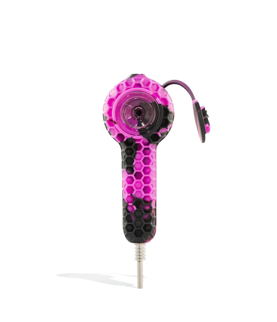 Silicone 2 in 1 Hand Pipe and Nectar Collector Cannabis Accessories Lighter USA   