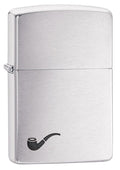 Zippo Lighter - Pipe Lighter Brushed Chrome Zippo Zippo   