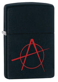 Zippo Lighter - Anarchy Black Matte Zippo Zippo   