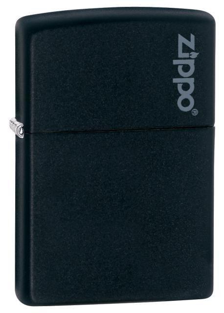 Zippo Lighter - Black Matte Zippo Logo Zippo Zippo   