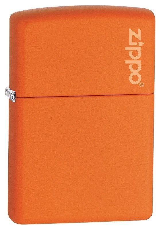 Zippo Lighter - Orange Matte with Zippo Logo Zippo Zippo   