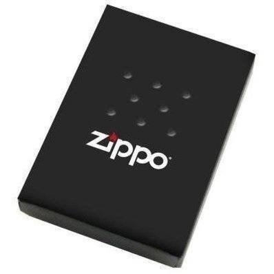 Zippo Lighter - Resting Cowboy Brushed Chrome Zippo Zippo   