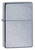 Zippo Lighter - Vintage Street Chrome w/ Slashes Zippo Zippo   