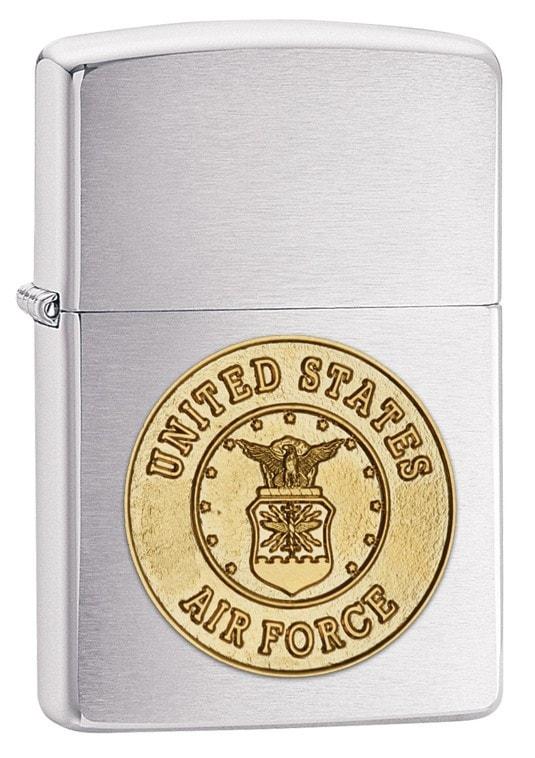 Zippo Lighter - U.S. Air Force Brushed Chrome Zippo Zippo   