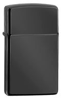Zippo Lighter - Slim High Polish Black Zippo Zippo   