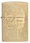 Zippo Lighter - Grunge Skull Gold Drip Zippo Zippo   