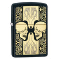Zippo Lighter - Skulls Face to Face Fire Zippo Zippo   