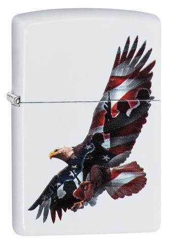 Zippo Lighter - Eagle White Matte Zippo Zippo   