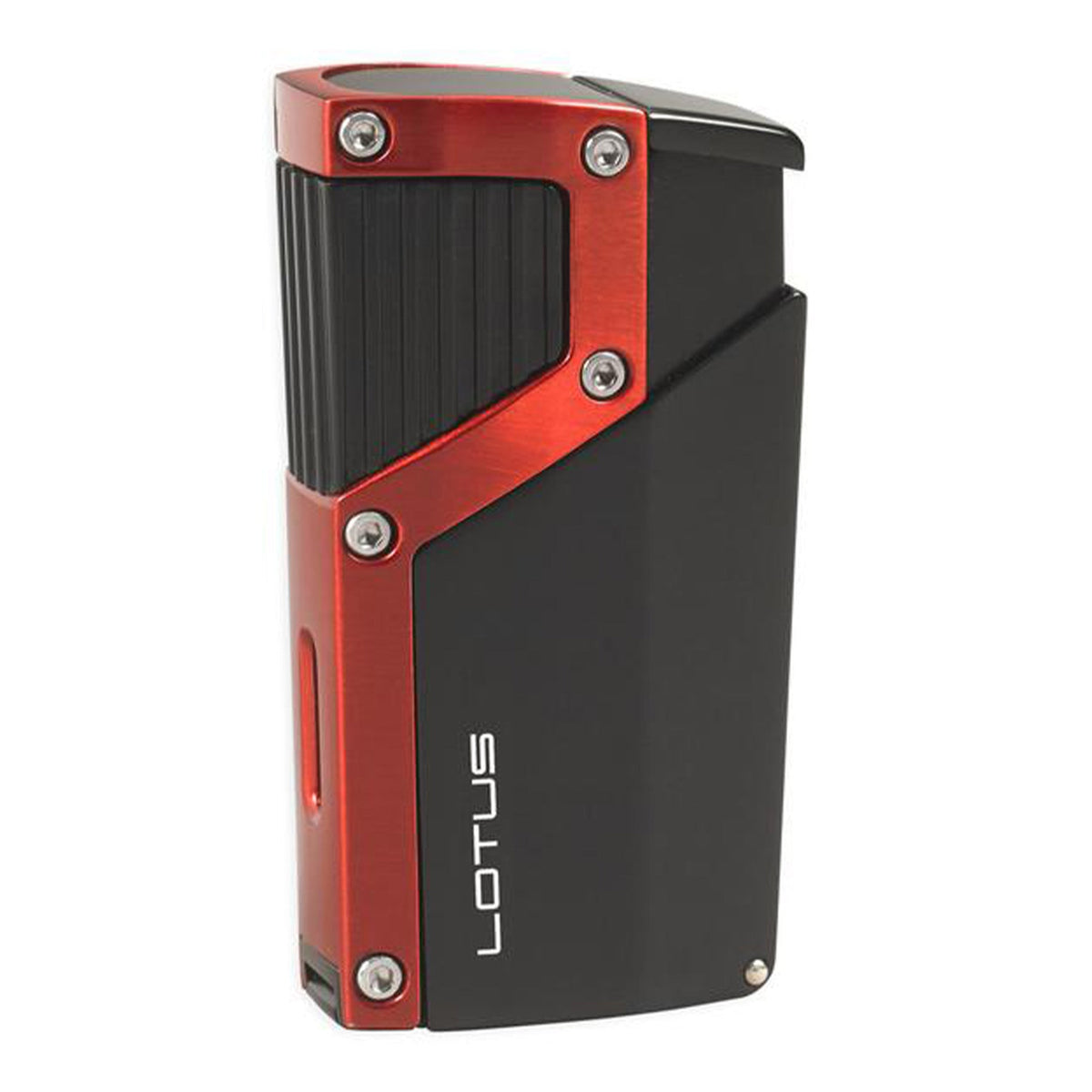 Lotus Czar Quad Torch Cigar Lighter Lighter Lotus Black Matte & Red  
