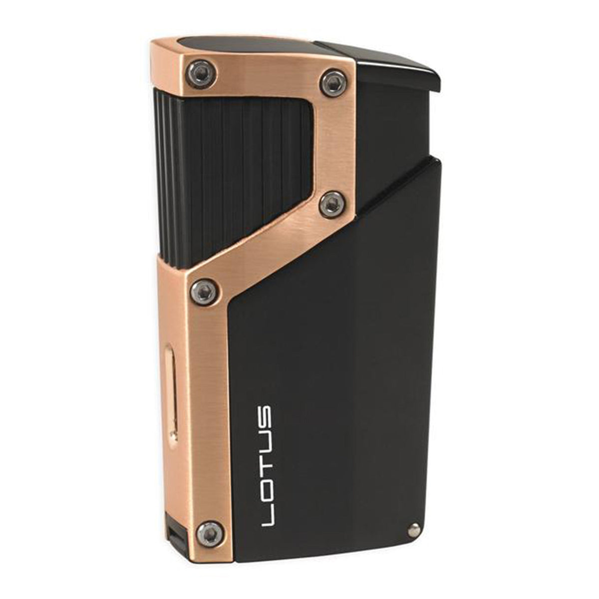 Lotus Czar Quad Torch Cigar Lighter Lighter Lotus Black Matte & Copper  