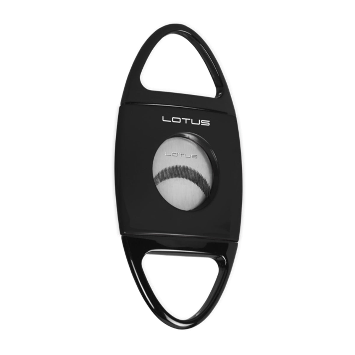 Lotus Jaws Serrated Cigar Cutter Smoking Accessories Lotus Glossy Black  