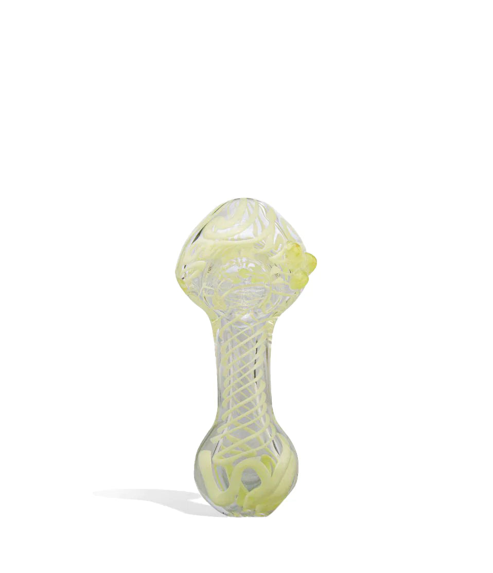 Glass Spoon Pipe w/ Flat Mouthpiece - 4 Inch Cannabis Accessories Lighter USA   