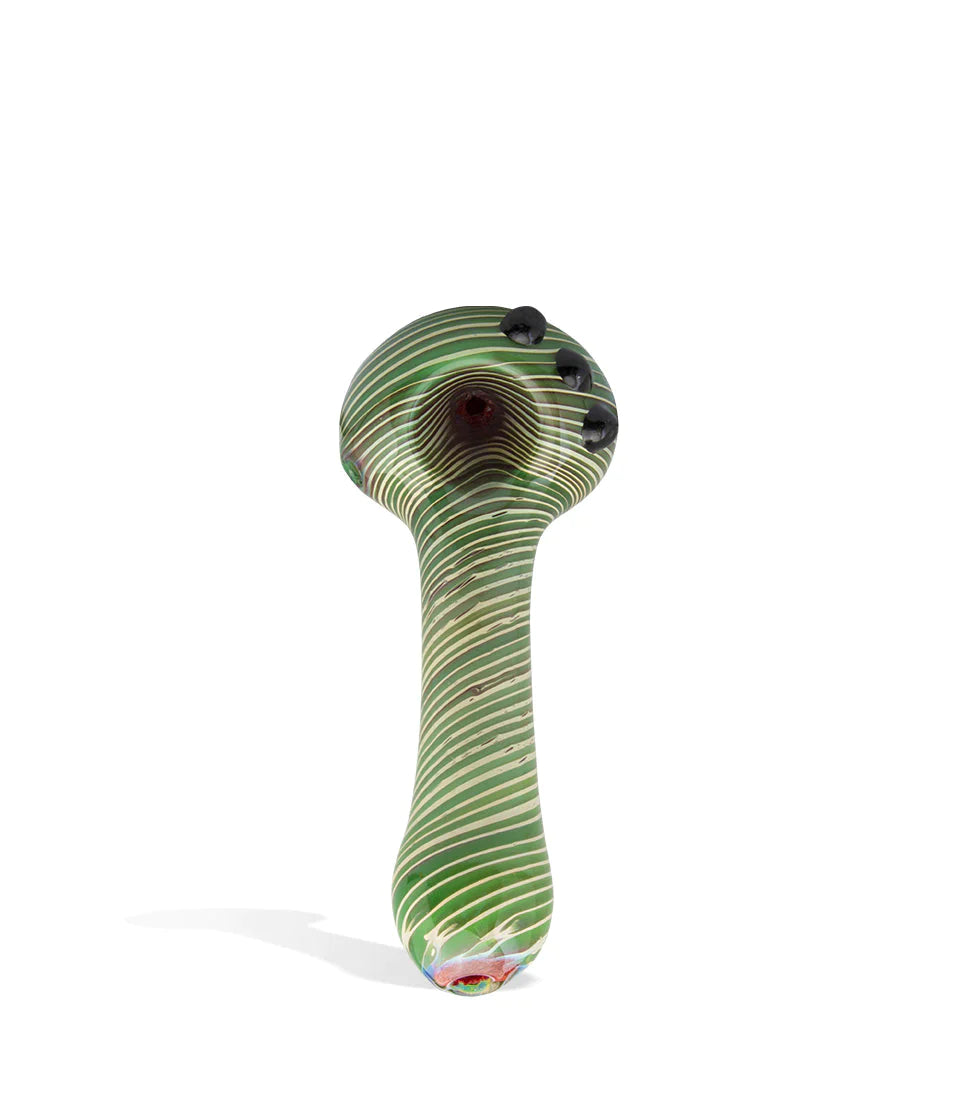 Thick Glass Mixed Color Spoon Pipe - 4 Inch Cannabis Accessories Lighter USA   