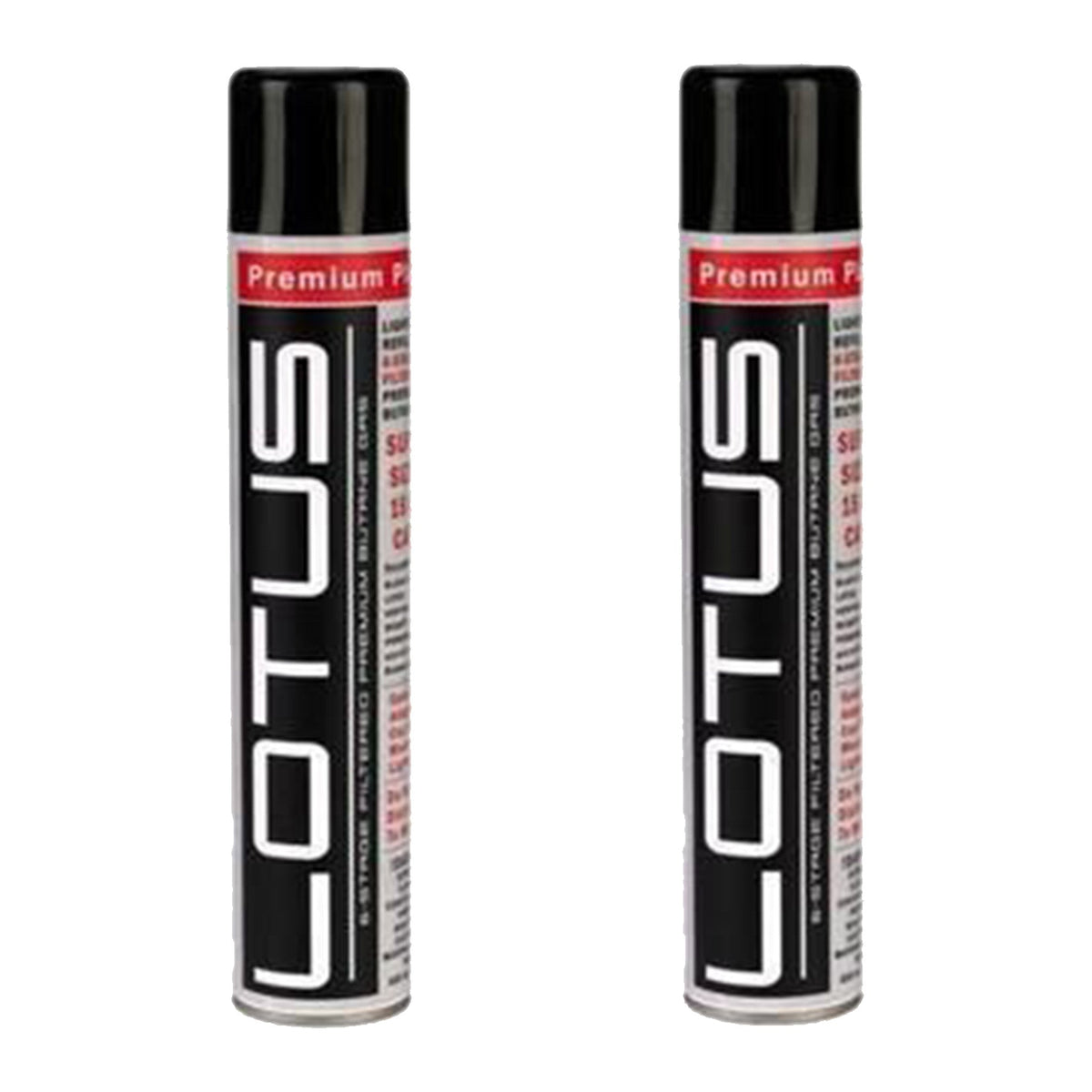 Lotus Premium Butane Gas Lighter Lotus 400mL 2 Pack 