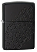 Zippo Lighter - Tire Tread Armor Black Matte Zippo Zippo   