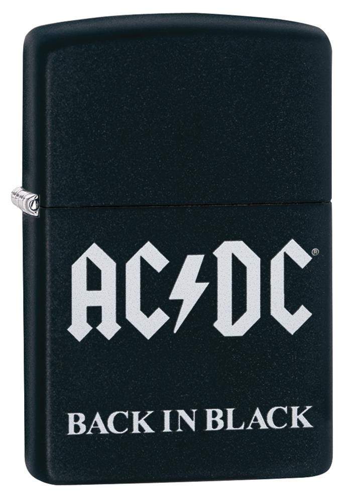 Zippo Lighter - AC/DC Back in Black Matte Zippo Zippo   