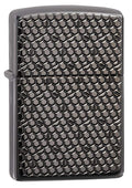Zippo Lighter - Hexagon Deep Carve Black Ice Zippo Zippo   