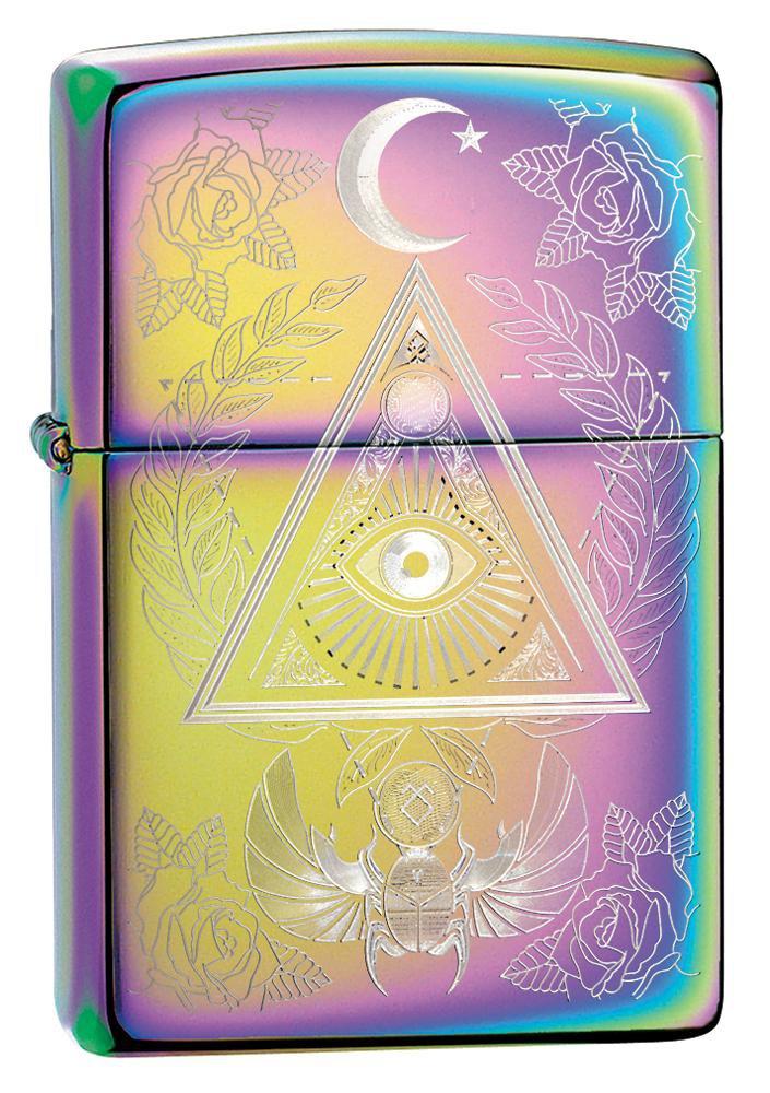 Zippo Lighter - Eye of Providence Multi Color Zippo Zippo   