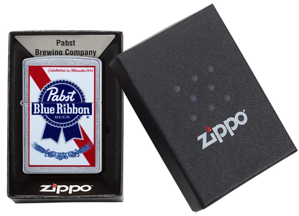 Zippo Lighter - Iconic Pabst Blue Ribbon Zippo Zippo   