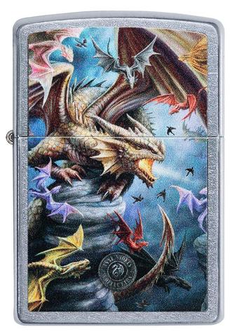Zippo Lighter - Anne Stokes Colorful Dragon Zippo Zippo   