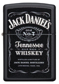 Zippo Lighter - Jack Daniel's Tennessee Whiskey on Black Matte Zippo Zippo   