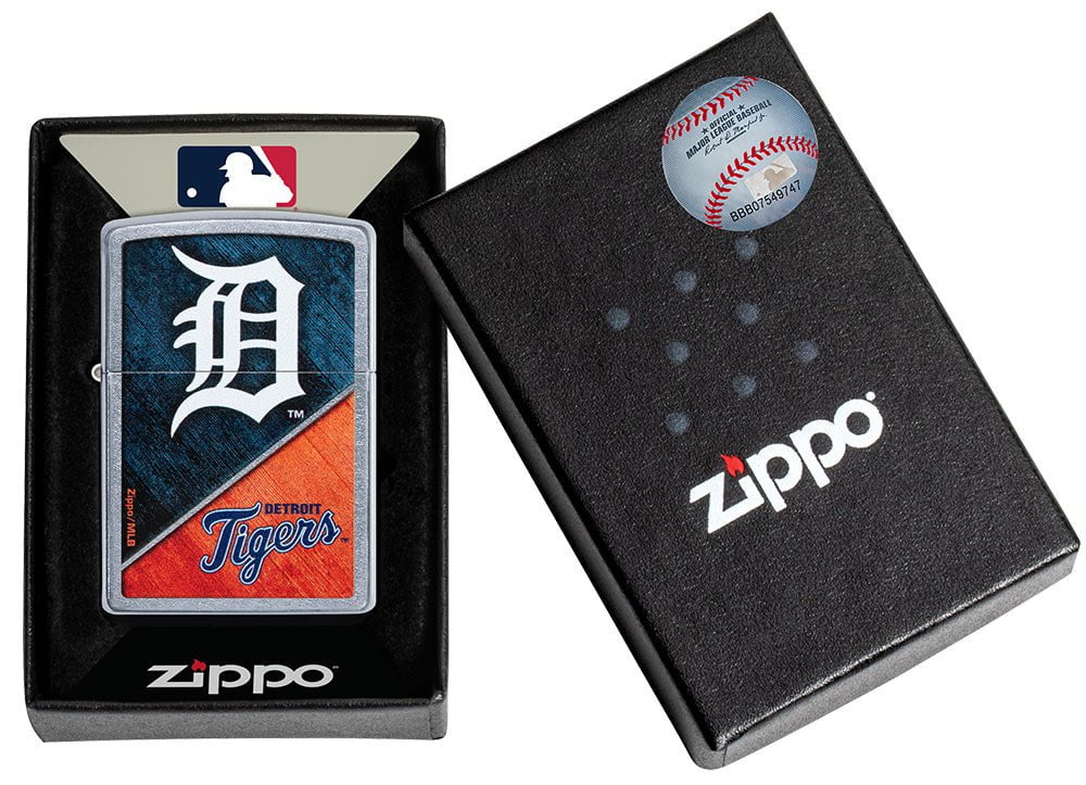 Zippo Lighter - MLB Detroit Tigers Street Chrome Zippo Zippo   