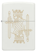 Zippo Lighter - King Queen on Regal White Matte Finish Zippo Zippo   