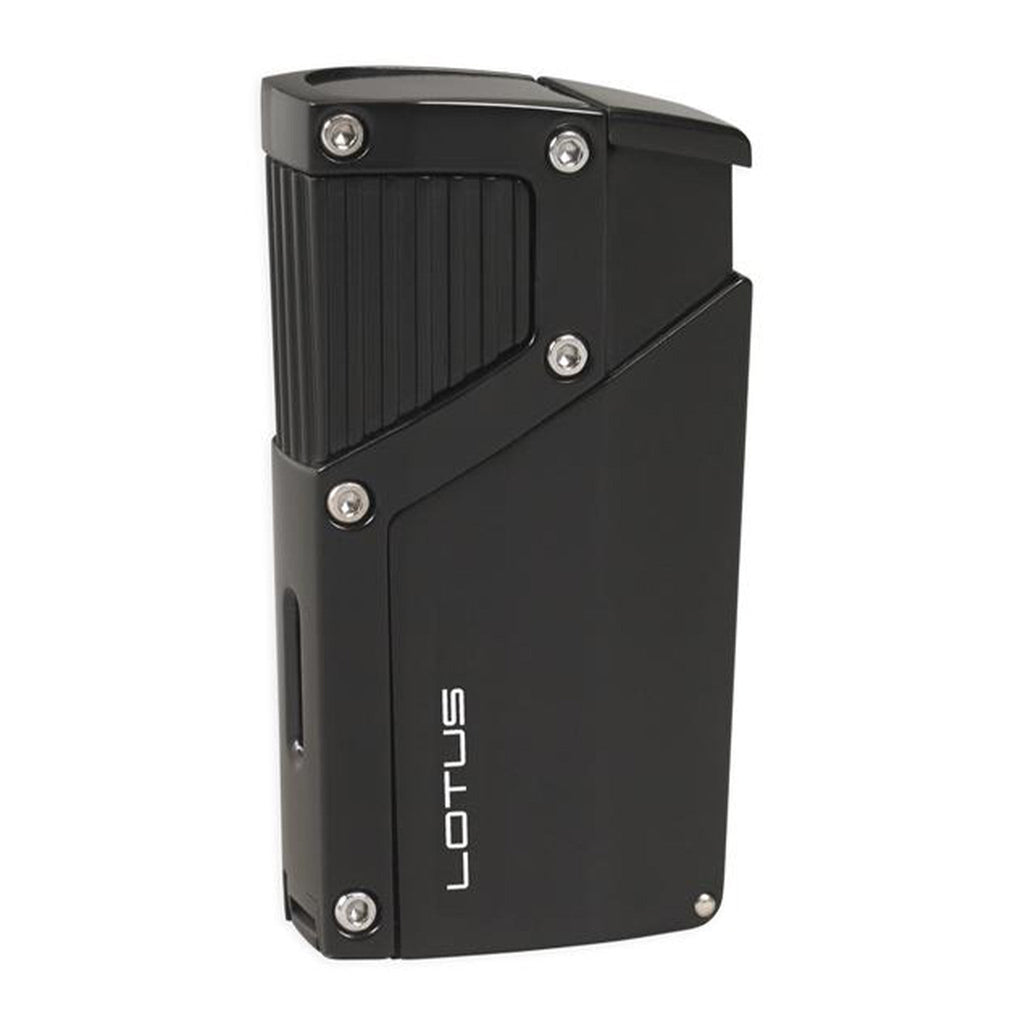 Lotus Czar Quad Torch Cigar Lighter Lighter Lotus Anodized Black Matte  
