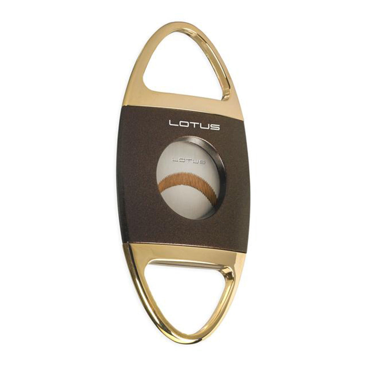 Lotus Jaws Serrated Cigar Cutter Smoking Accessories Lotus Brown & Gold  