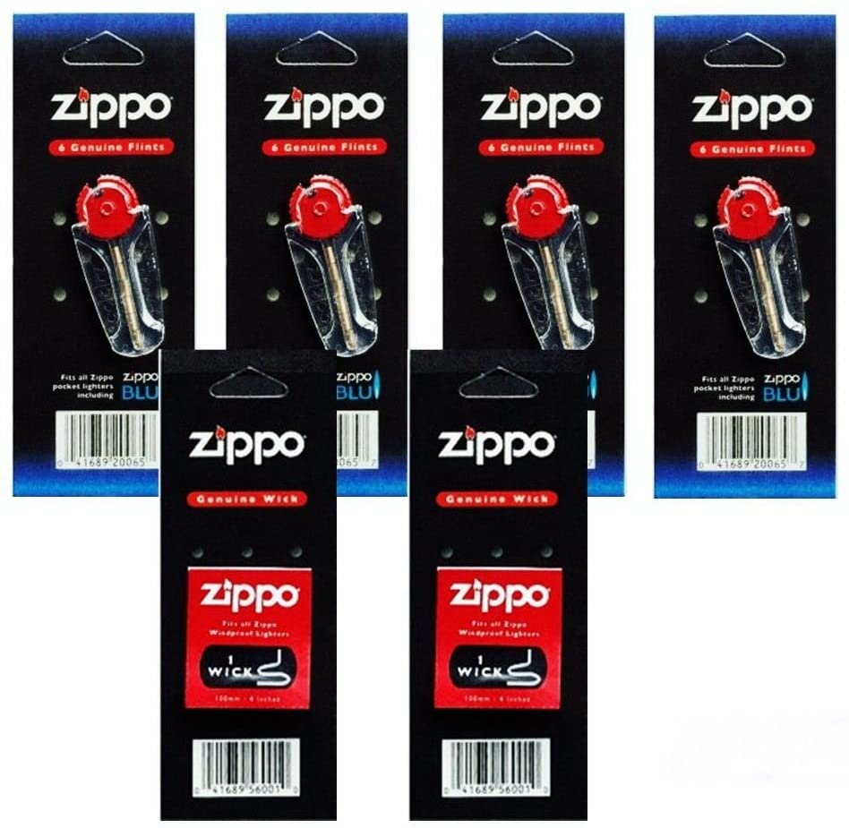 Zippo Genuine Flints & Wicks Variety Packs Zippo Zippo 4 Flints 2 Wicks  