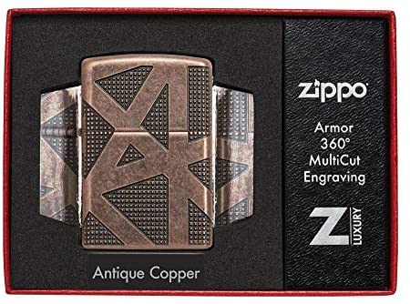 Zippo Lighter - Armor Antique Copper Zippo Zippo   