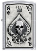 Zippo Lighter - Ace Skull Card Zippo Zippo   