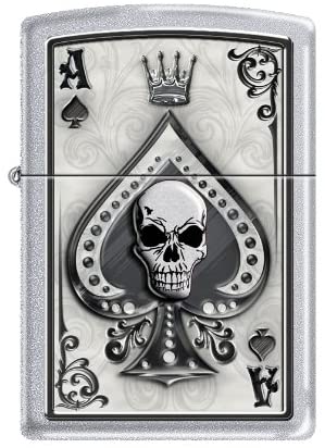 Zippo Lighter - Ace Skull Card Zippo Zippo   