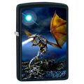 Zippo Lighter - Fire Dragon Black Matte Zippo Zippo   