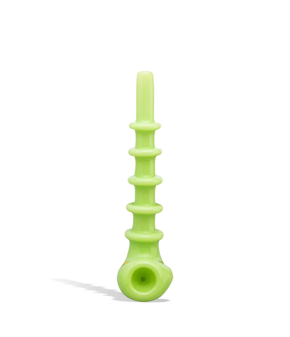 Milky Green Colored Glass Hand Pipe - 6 Inch Cannabis Accessories Lighter USA   