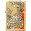 Zippo Lighter - Dragon Fuzion High Polish Brass Zippo Zippo   