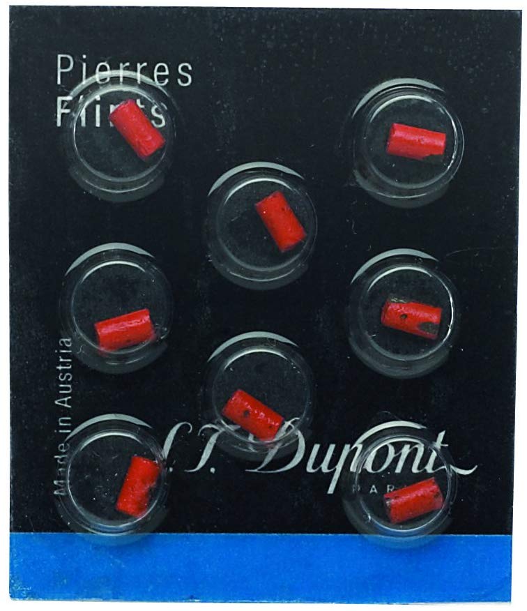 S.T. Dupont Flints - 600 Ligne 1/Ligne 2/Gatsby Smoking Accessories S.T. Dupont Red  