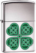 Zippo Lighter - Celtic 4 Leaf Clover Zippo Zippo   