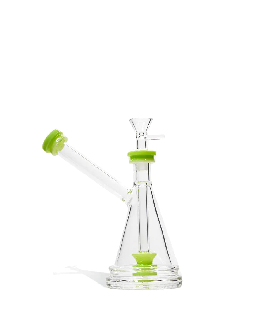 Milky Colored Water Pipe with Side Arm Mouthpiece - 7 Inch Cannabis Accessories Lighter USA Milky Green  
