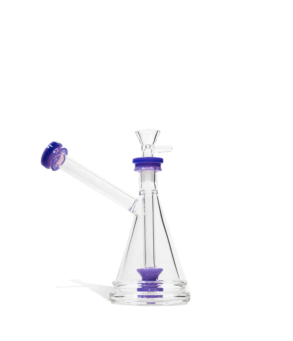 Milky Colored Water Pipe with Side Arm Mouthpiece - 7 Inch Cannabis Accessories Lighter USA Milky Purple  